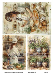  Ryžový papier na decoupage 