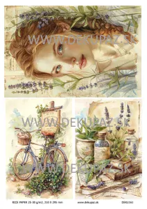  Ryžový papier na decoupage 