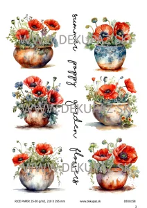  Ryžový papier na decoupage 