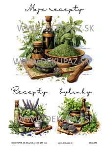  Ryžový papier na decoupage 