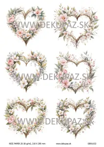  Ryžový papier na decoupage 