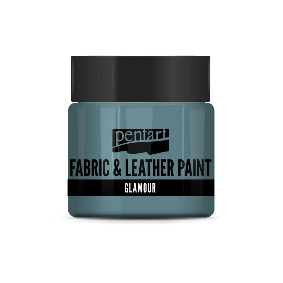 Glamour metalická farba na textil, tyrkysovostrieborná