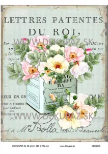  Ryžový papier na decoupage 