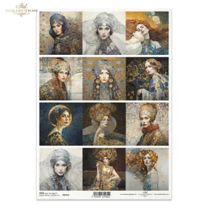 Ryžový papier na decoupage ITD-R2413