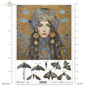 Ryžový papier na decoupage ITD-R2399
