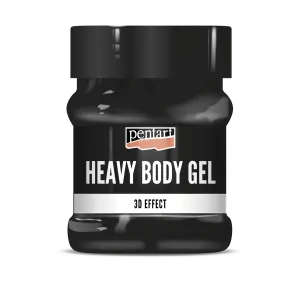 Heavy body gel, čierny, 230 ml, Pentart