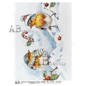 Ryžový papier na decoupage AB5798