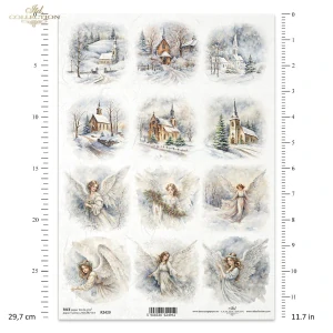 Ryžový papier na decoupage ITD-R2429