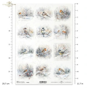 Ryžový papier na decoupage ITD-R2491