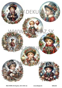  Ryžový papier na decoupage  DEK223