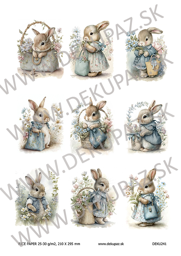  Ryžový papier na decoupage  DEK241