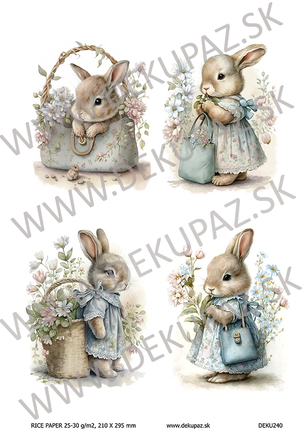  Ryžový papier na decoupage  DEK240