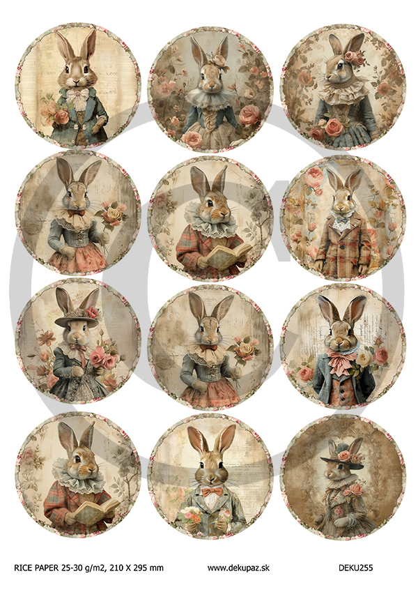  Ryžový papier na decoupage  DEK255