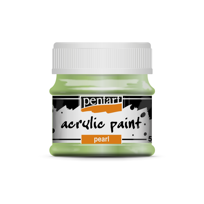 Akrylová farba, perleť, 50 ml, zelená