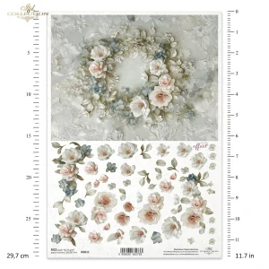 Ryžový papier na decoupage ITD-R2611