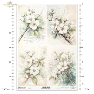 Ryžový papier na decoupage ITD-R2587