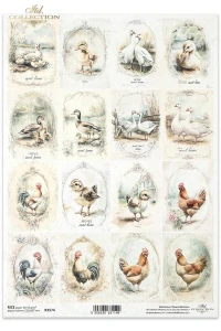 Ryžový papier na decoupage ITD-R2574