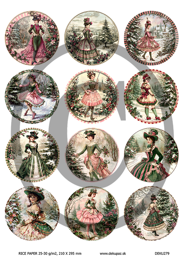  Ryžový papier na decoupage  DEK279