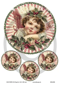  Ryžový papier na decoupage  DEK300
