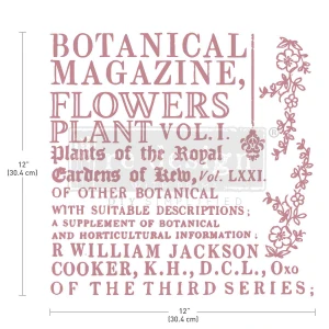 Decor Stamps® Prima redesign - Botanical Encyclopedia