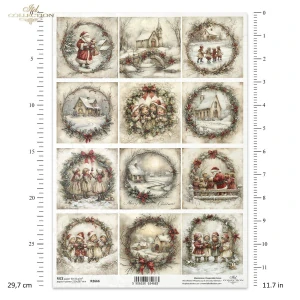 Ryžový papier na decoupage ITD-R2666