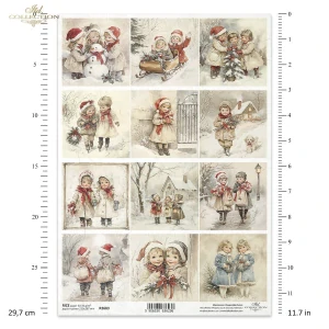 Ryžový papier na decoupage ITD-R2683