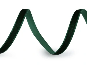 Zamatová stuha zelená, 10 mmx 3 m