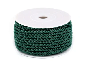Šnúra točená Ø3 mm, zelená, 5 m