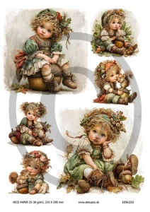  Ryžový papier na decoupage  DEK333