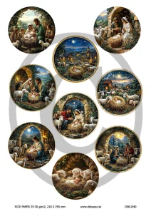 Ryžový papier na decoupage  DEK340