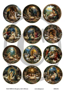  Ryžový papier na decoupage  DEK341