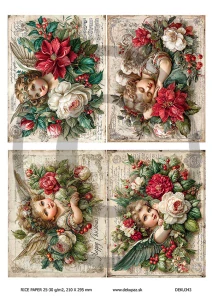  Ryžový papier na decoupage  DEK343