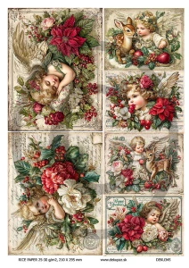  Ryžový papier na decoupage  DEK345