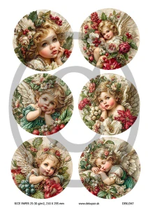  Ryžový papier na decoupage  DEK347