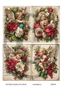  Ryžový papier na decoupage  DEK348