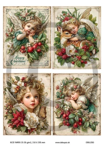  Ryžový papier na decoupage  DEK350