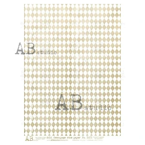 Pozlátený ryžový papier na decoupage AB5871
