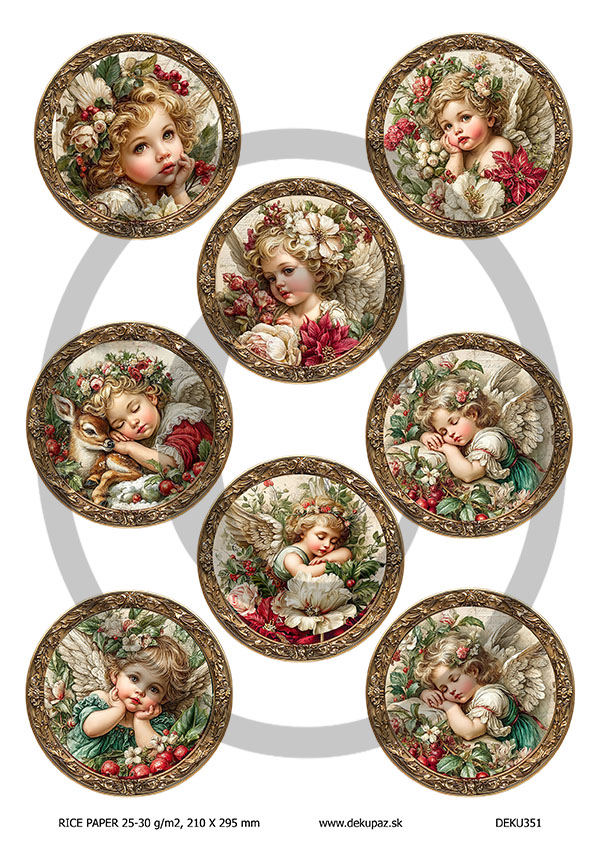  Ryžový papier na decoupage  DEK351