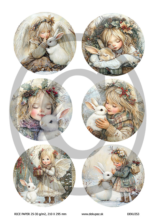  Ryžový papier na decoupage  DEK353