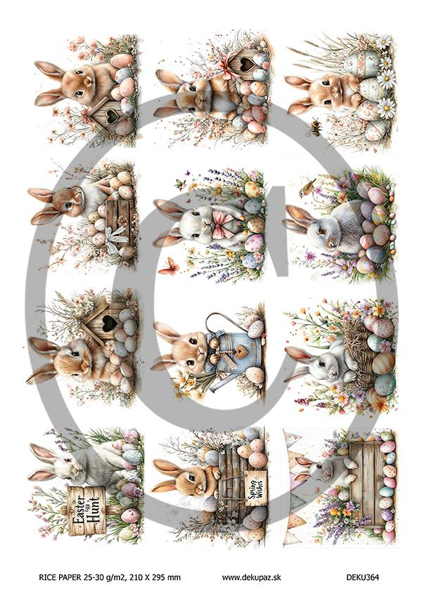  Ryžový papier na decoupage  DEK364