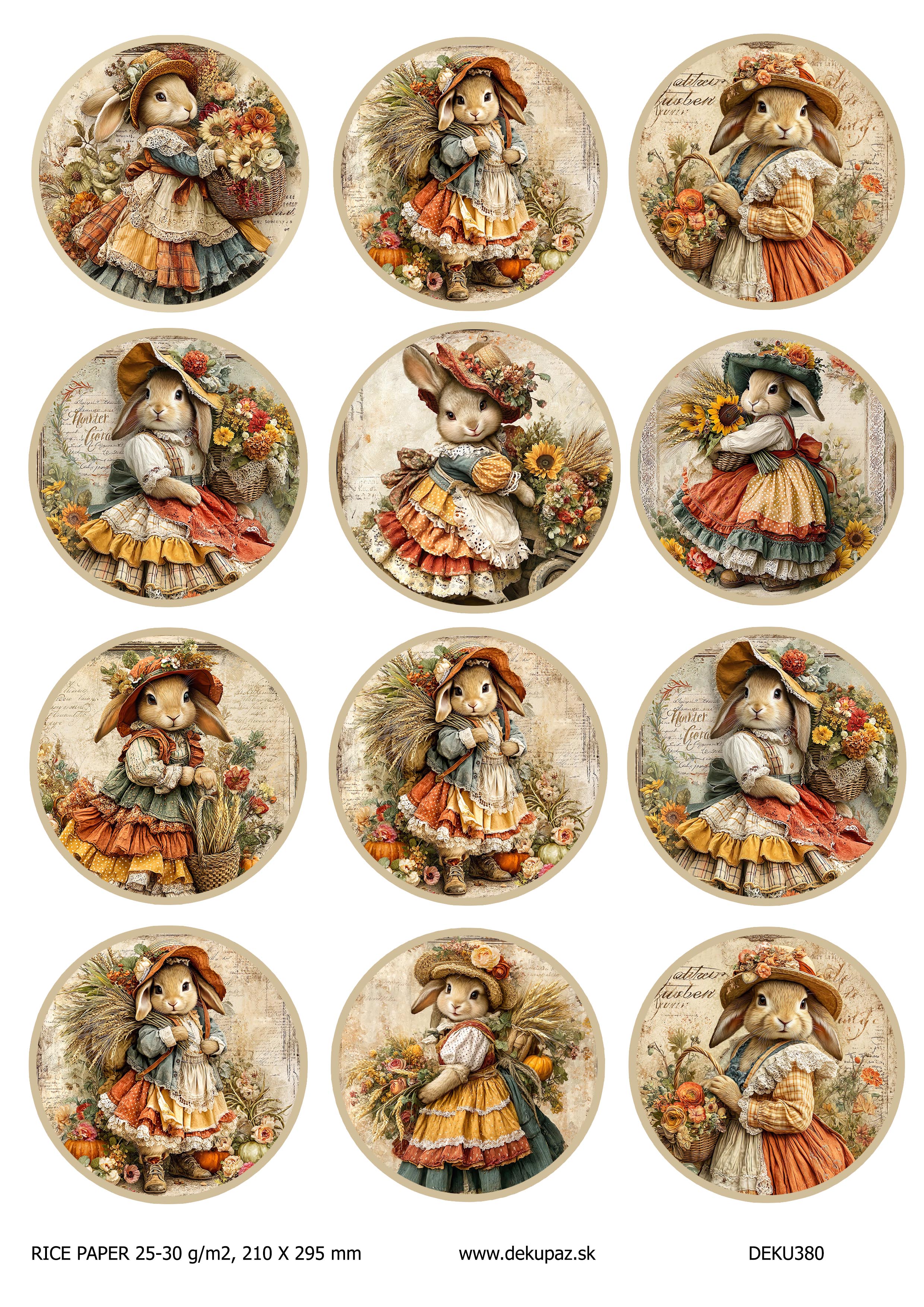Ryžový papier na decoupage DEK380