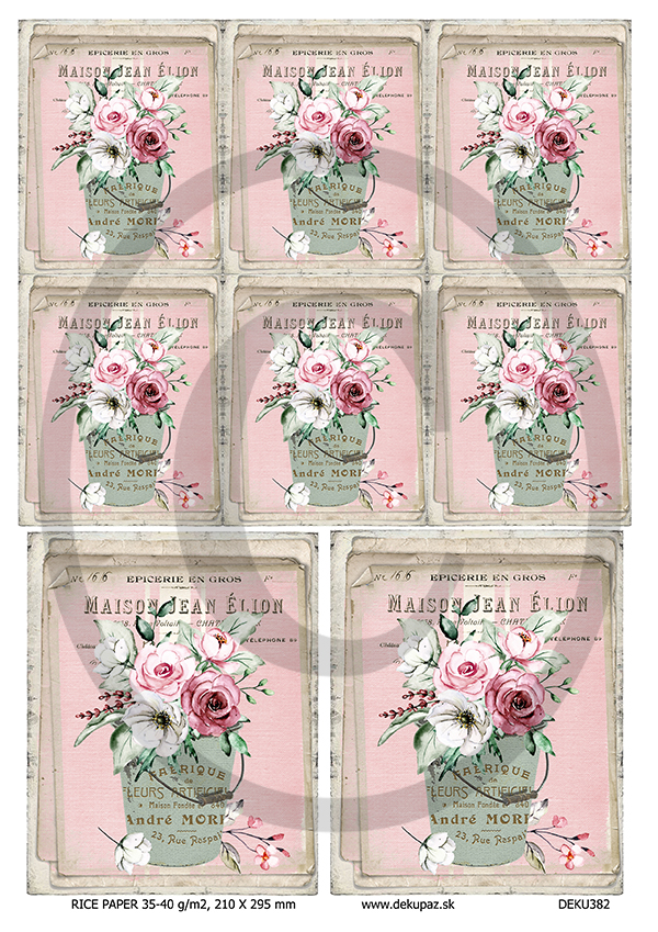  Ryžový papier na decoupage  DEK382