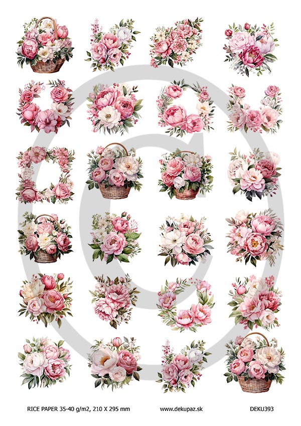  Ryžový papier na decoupage  DEK393