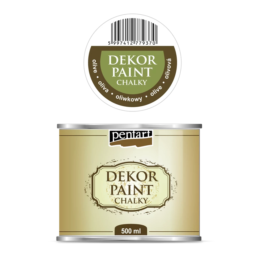 Dekor Paint Soft kriedová vintage farba olivová, 500 ml