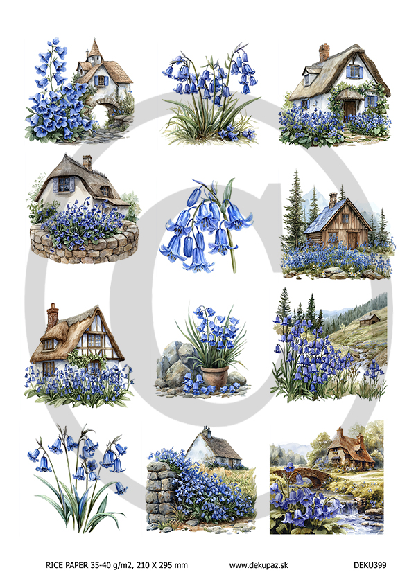  Ryžový papier na decoupage  DEK399