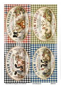  Ryžový papier na decoupage  DEK418