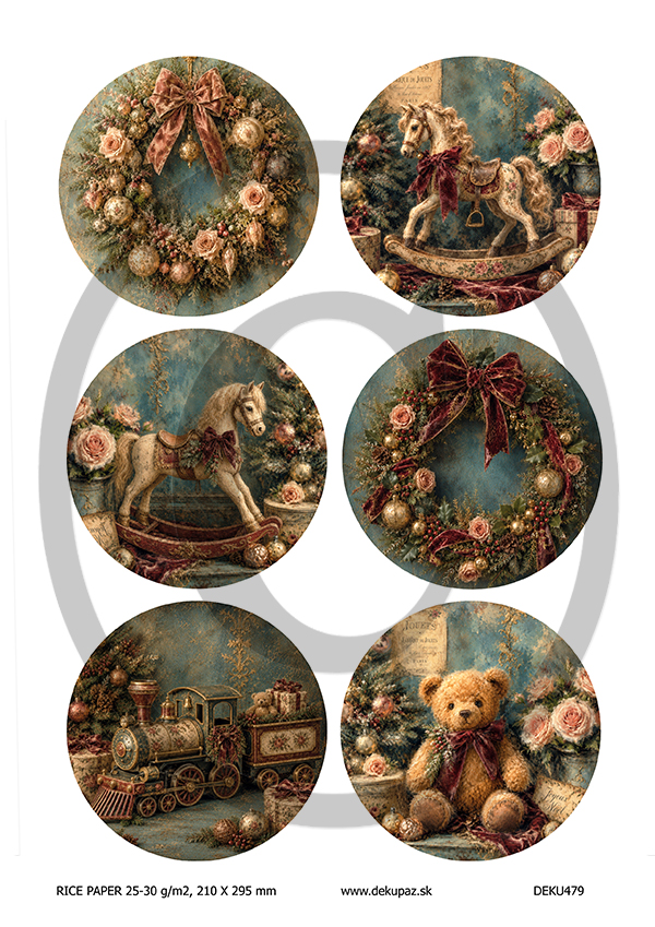 Ryžový papier na decoupage DEK479