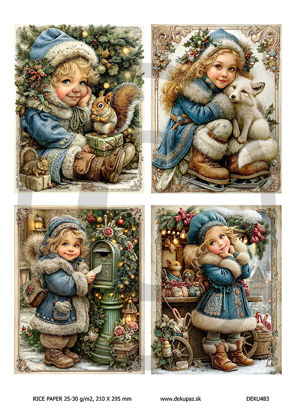 Ryžový papier na decoupage DEK483