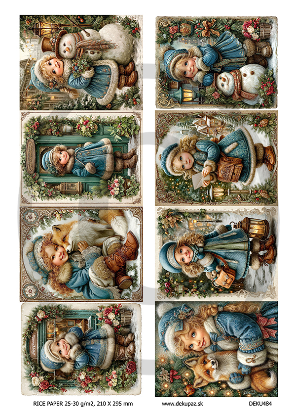 Ryžový papier na decoupage DEK484