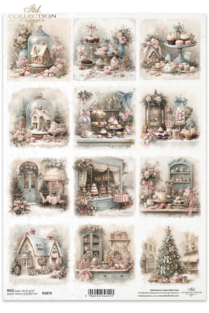Ryžový papier na decoupage ITD-R2879
